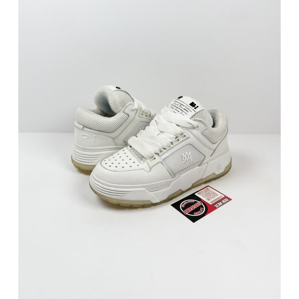 Size 38/8 - Amiri MA-1 White Sneakers